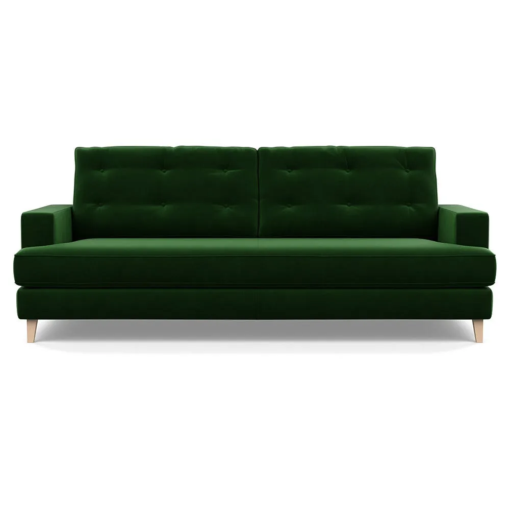 Heal's Mistral 4 Seater Sofa Smart Velvet Forest Natural Feet