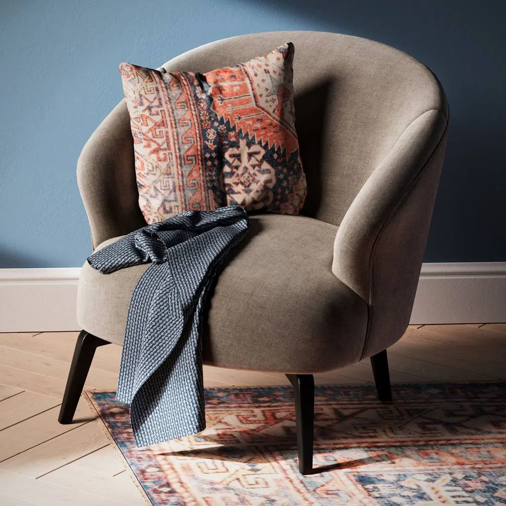 Kukoon Beige Terracotta Persian Style Washable Cotton Cushion