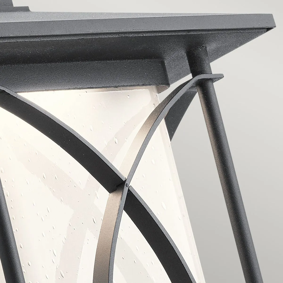 Netlighting Kichler Ashbern Outdoor 1 Light Wall Lantern Textured Black IP44 3