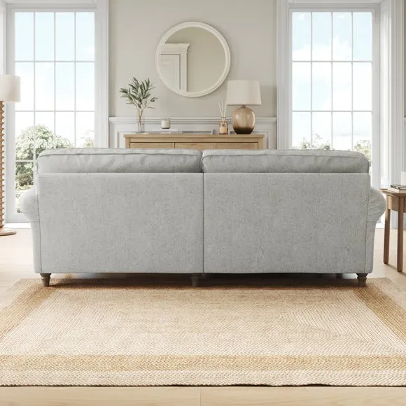 Flori Soft Chenille Corner Chaise Sofa 3