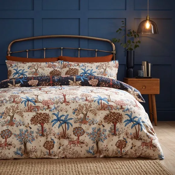Folk Trees Polycotton Duvet Cover & Pillowcase Set 3