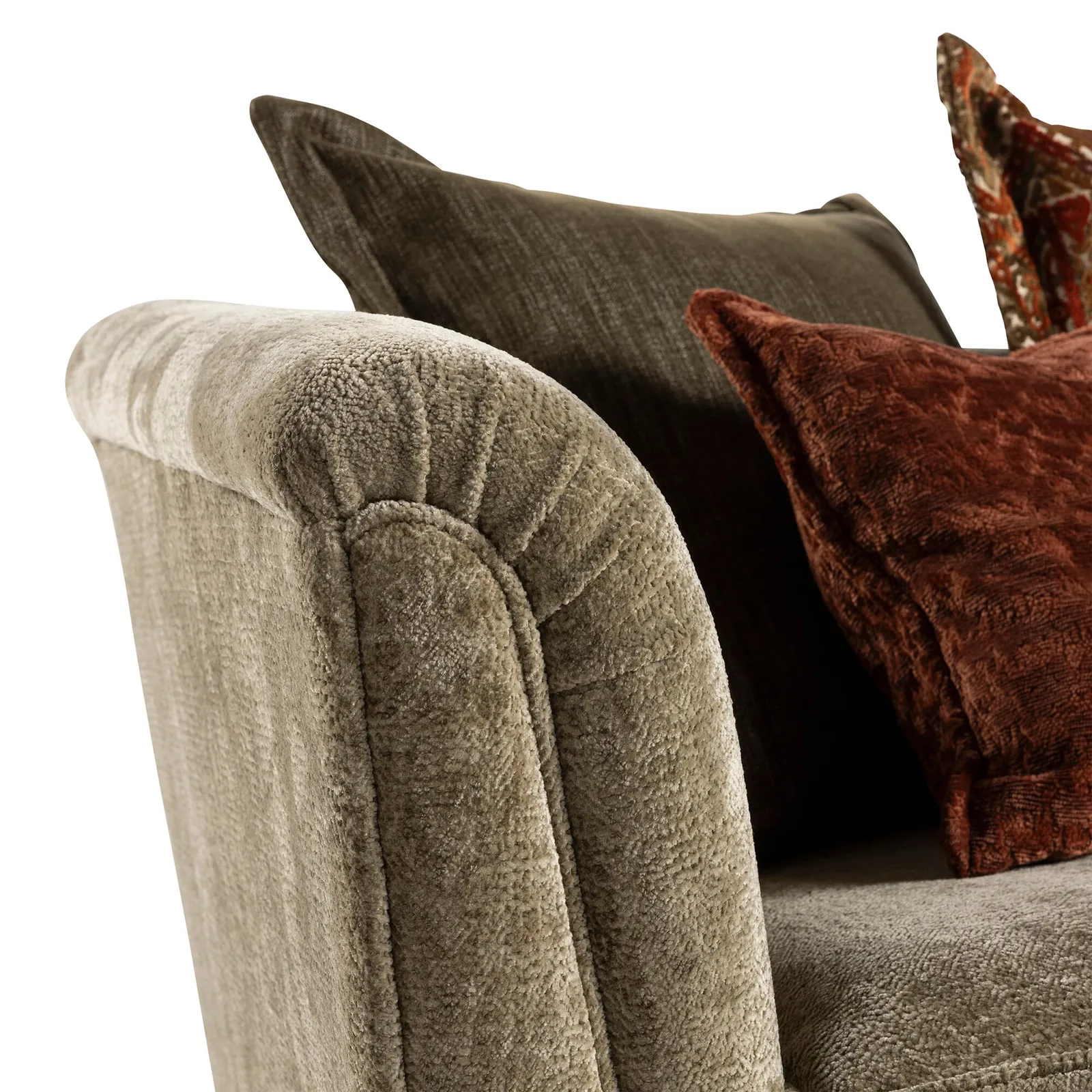 Godwin Grand Sofa Pillow Back, Green Fabric | Barker & Stonehouse 3