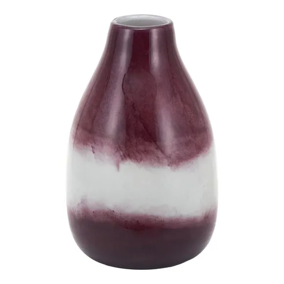 Juno Deep Plum Ombre Glass Vase 4