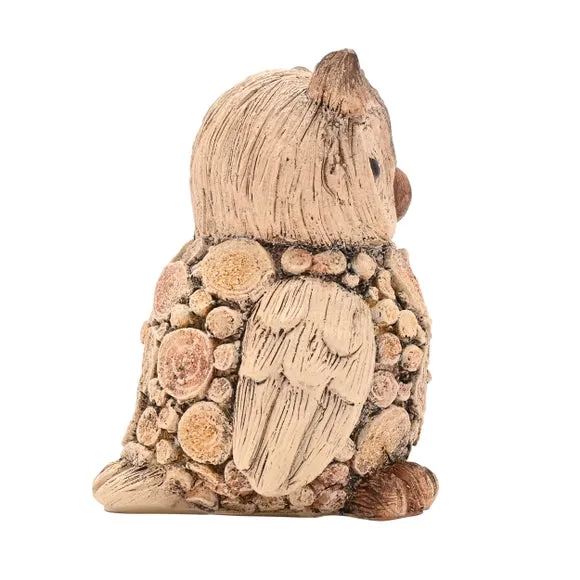 Country Living Wood Effect Owl Ornament 3