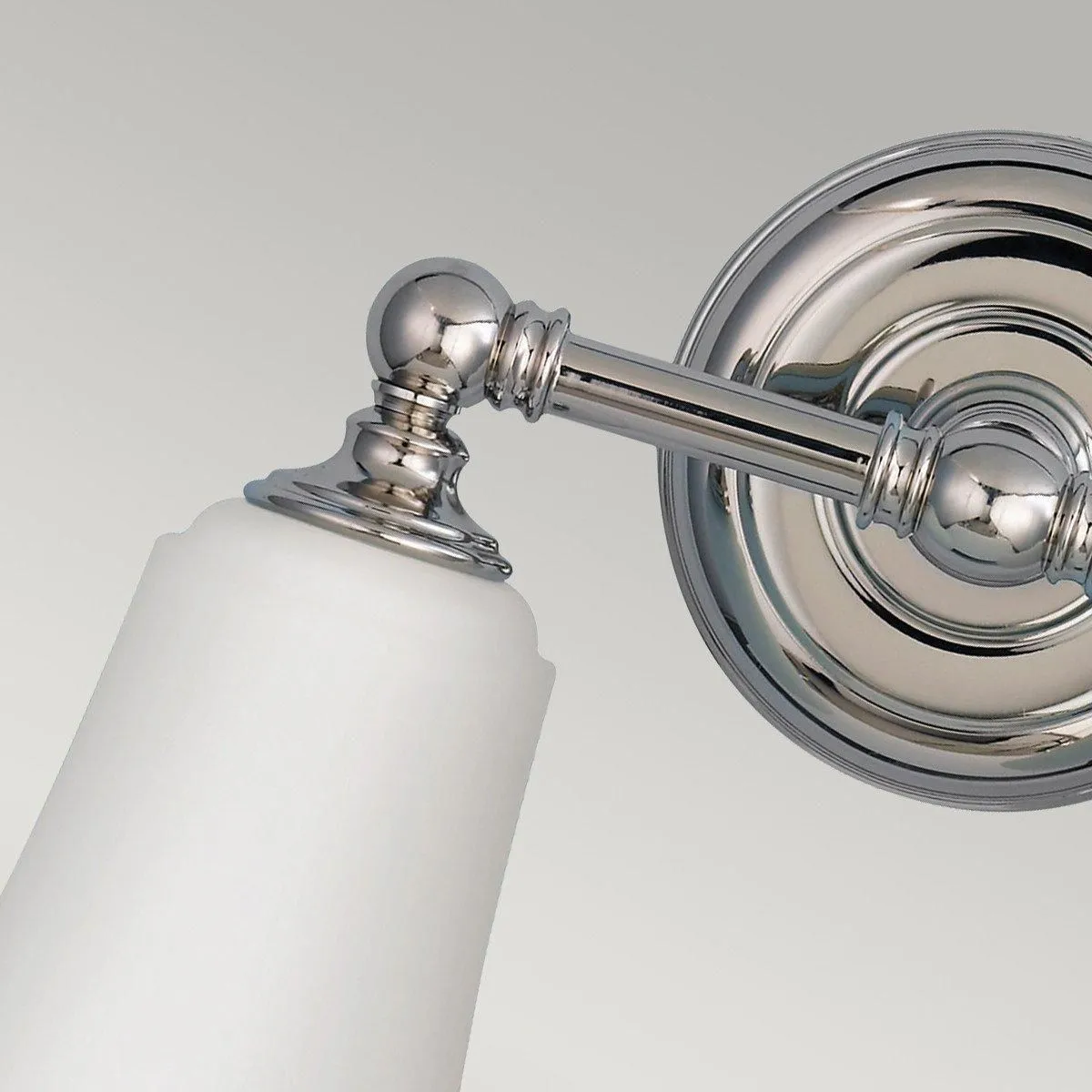 Netlighting Huguenot Lake 2 Light Bathroom Over Mirror Light Polished Chrome IP44 G9 in Grey 3