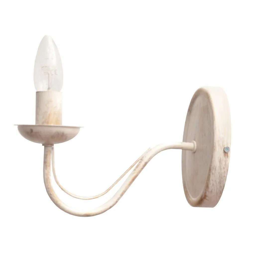 Netlighting Malbo Candle Wall Lamp White Gold 26cm