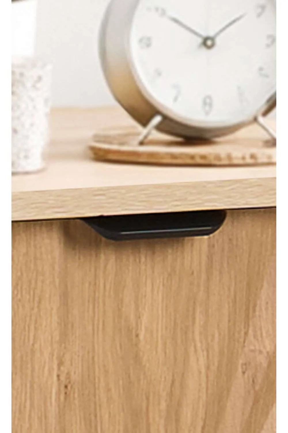 Birlea Pair Of Solstice 3 Drawer Bedside Cabinet Chest Table Light Oak in Brown 3