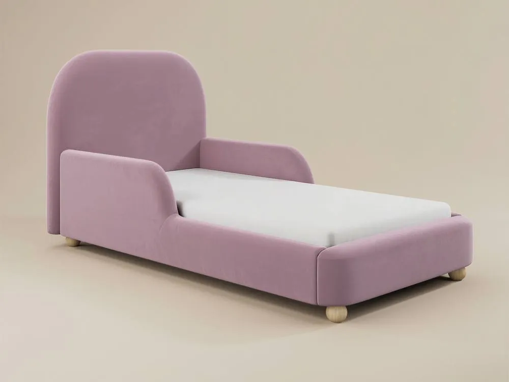 Flair Kira Upholstered Single Bed in Pink 4