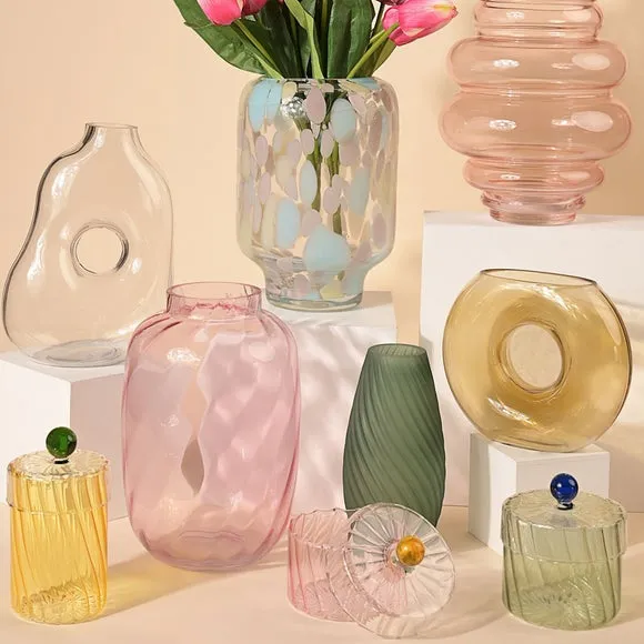 Hestia Handmade Coloured Glass Trinket Box 4