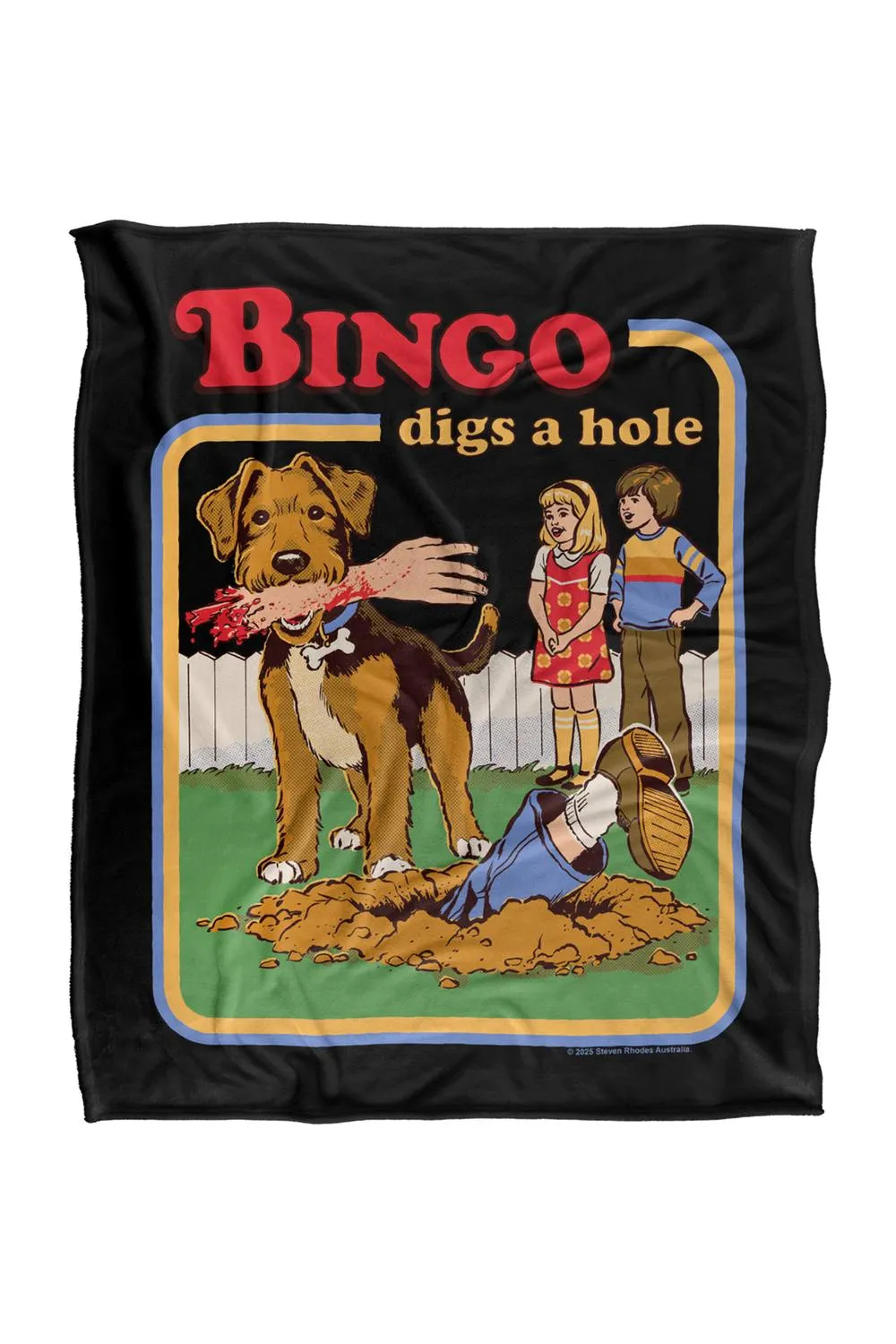 Steven Rhodes Bingo Digs A Hole Silky Touch Super Soft Throw Blanket