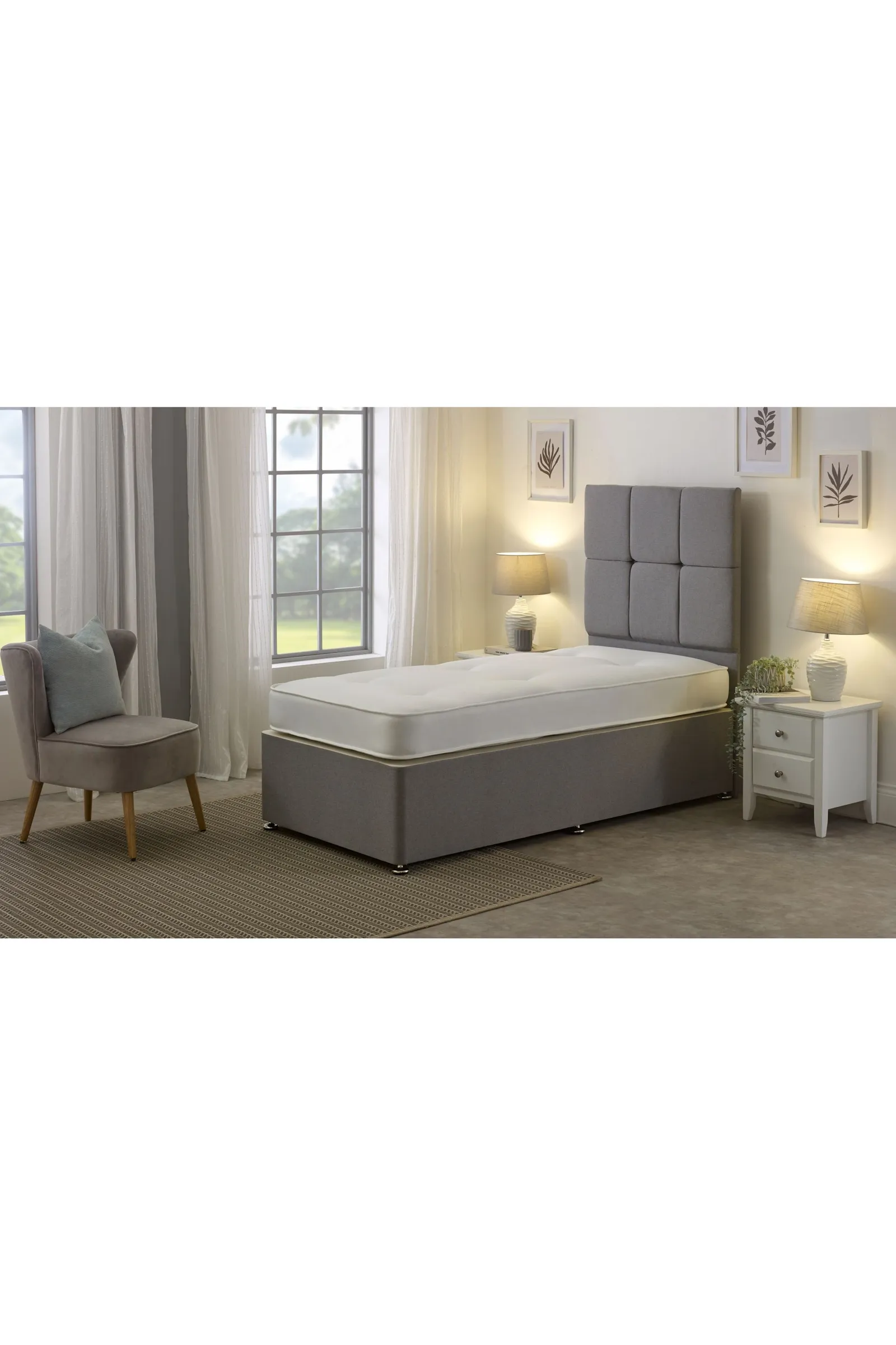 eXtreme Comfort Ltd Double-Sided Tufted Innerspring Mattress 17cm Deep Medium Comfort in White 3