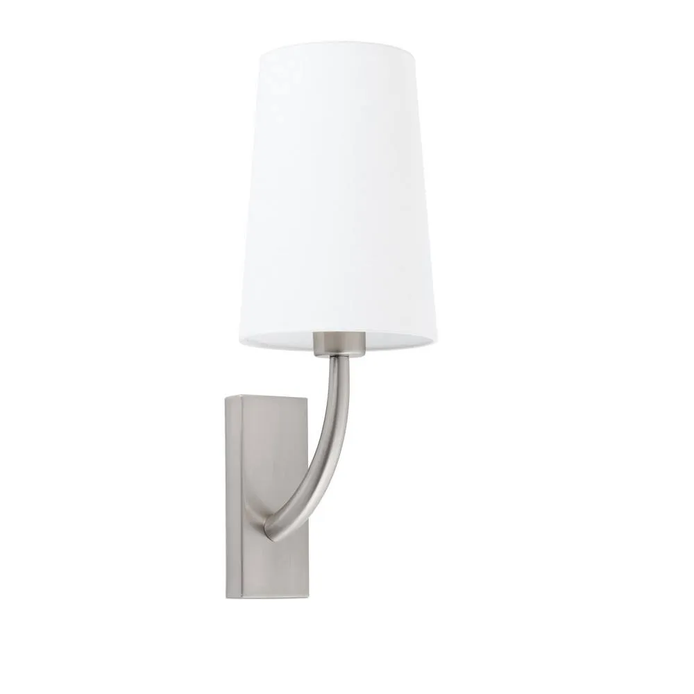 Netlighting Rem Wall Light with Shade Nickel E27 in Grey