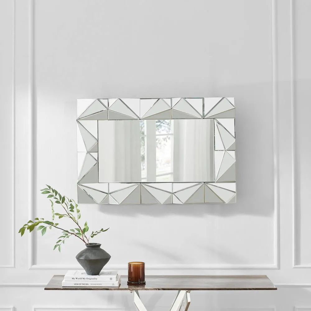 FurnitureboxUK Atlas Vintage Style Medium Rectangle 90x60cm Mirror in Clear 2