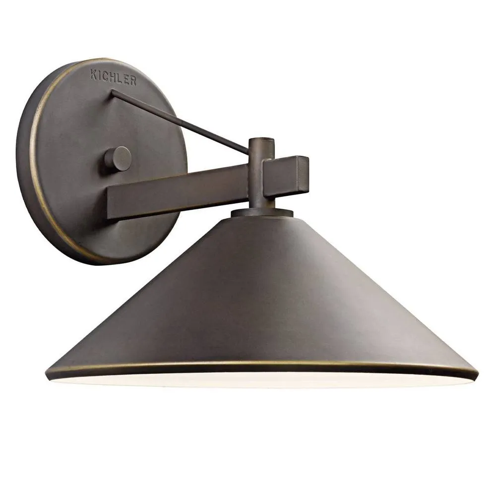 Netlighting Ripley Medium Wall Lantern Old Bronze IP44 in Brown