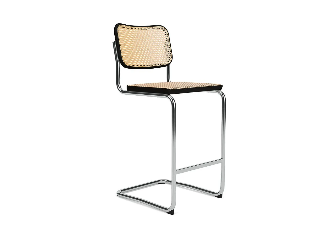 Knoll Cesca Bar Stool in Black Satin 1