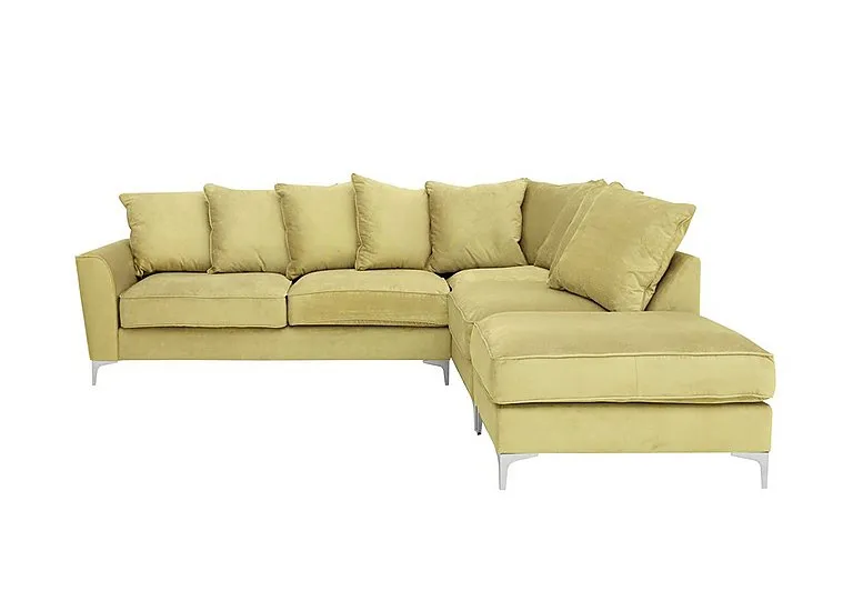 Legend Scatter Back Fabric Right Hand Facing Corner Sofa - Cosmo Apple