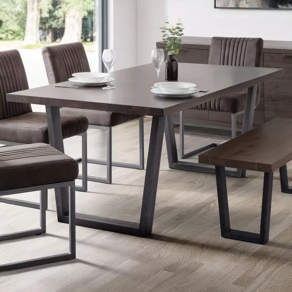Brooklyn 6 Seater Rectangular Dining Table, Oak