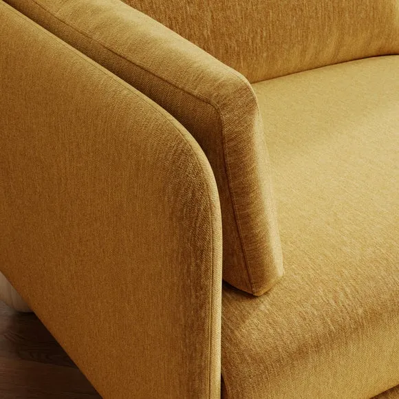 Armitage Chenille Snuggle Chair with Ball Feet 3