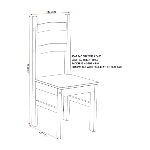 Rio Dining Table with 2 Dining Chairs 6