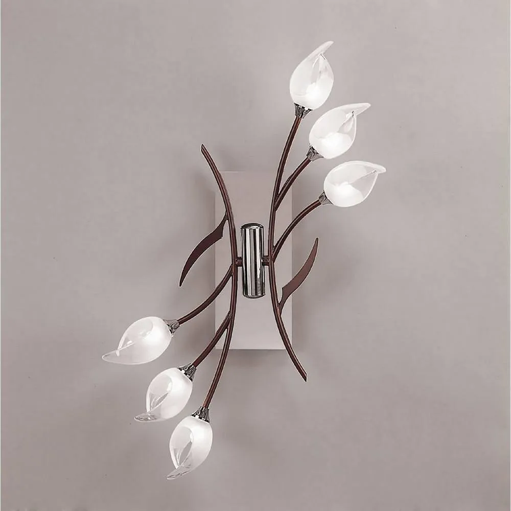 Netlighting Holland CeilingWall Switched 6 Light G9 Polished ChromeWenge in Grey 2