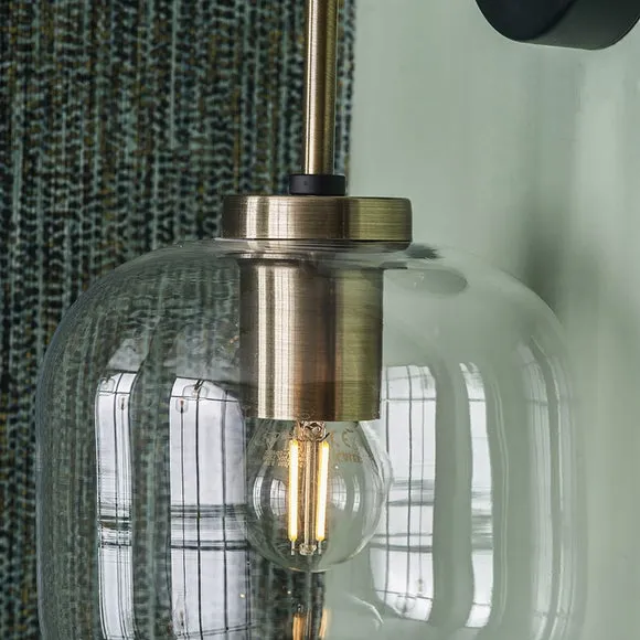 Florence Black Wall Light 2