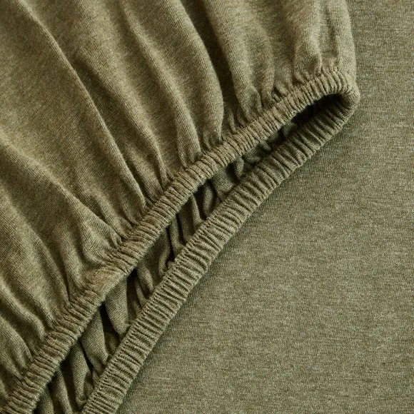 Elements 100% Cotton Jersey Plain Fitted Sheet 3