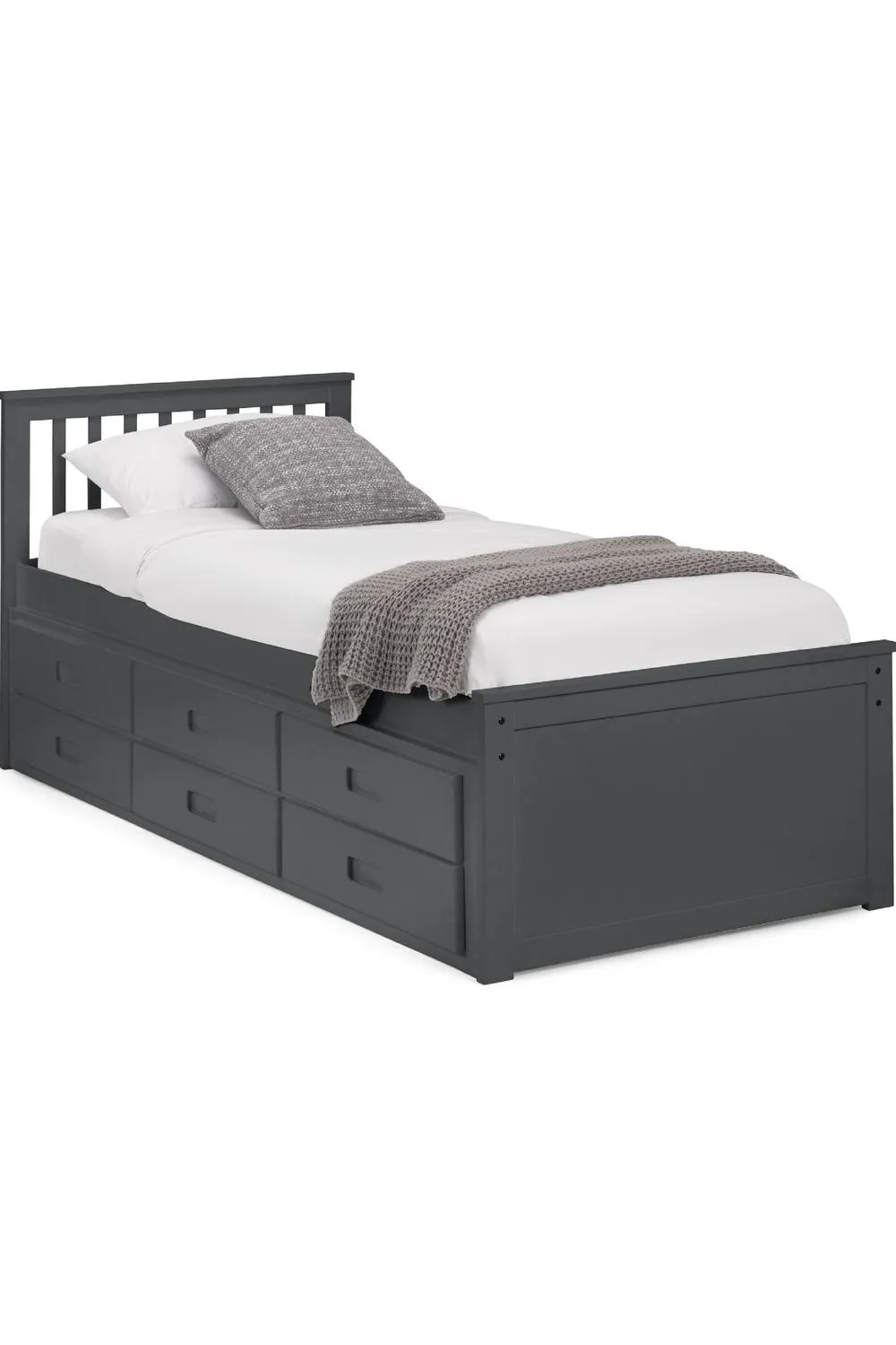 Julian Bowen Maisie Bed with Underbed & Storage Drawers in Black 3