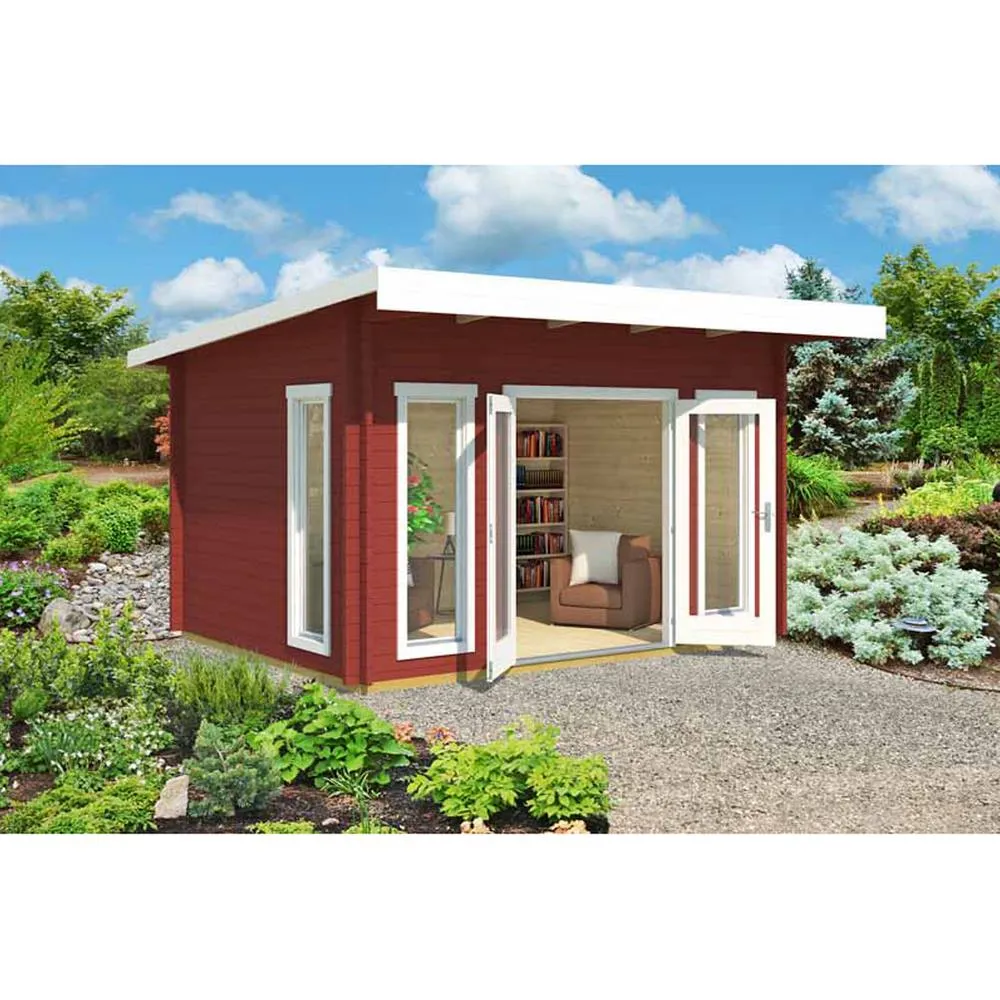 Lasita Maja Ltd Barbados 3-Log Cabin, Garden Room, Home Office - L459xW419xH241.94 cm in Natural 5
