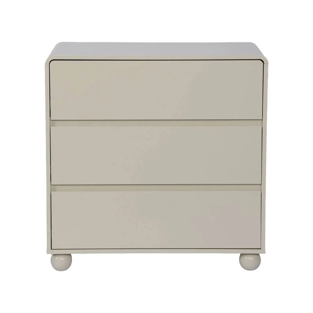 sweeek Children's chest of 3 drawers with lacquered wood decor in Beige 3