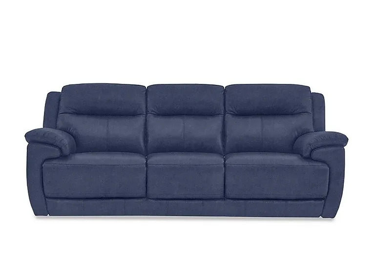 Touch 3 Seater Heavy Duty Fabric Sofa - Blue