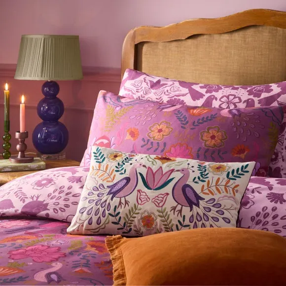 Furn. Broderie Reversible Duvet Cover and Pillowcase Set 2