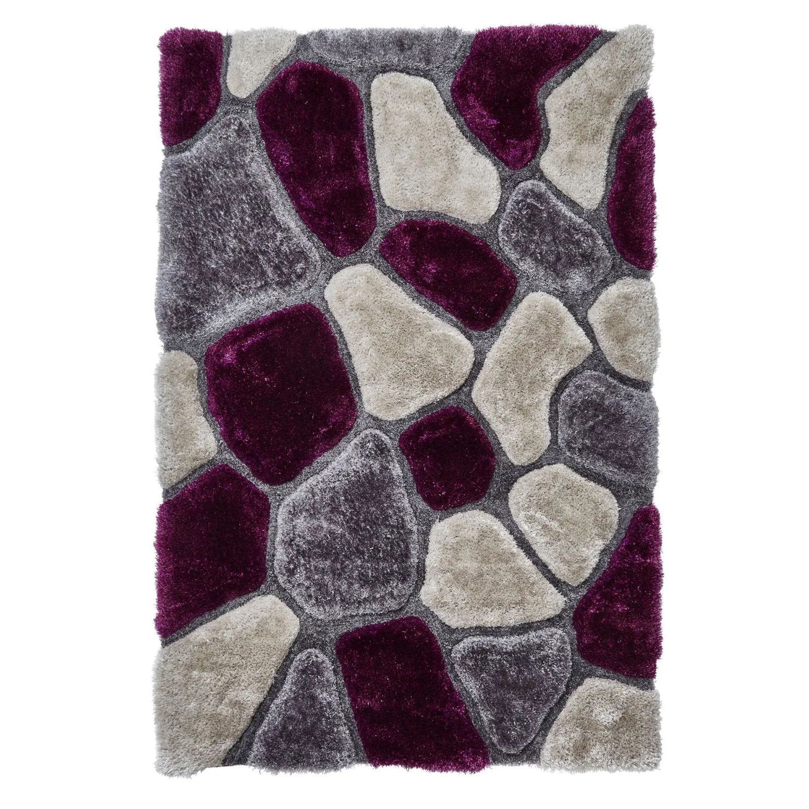 Noble House Pebbles Rug Grey/Purple