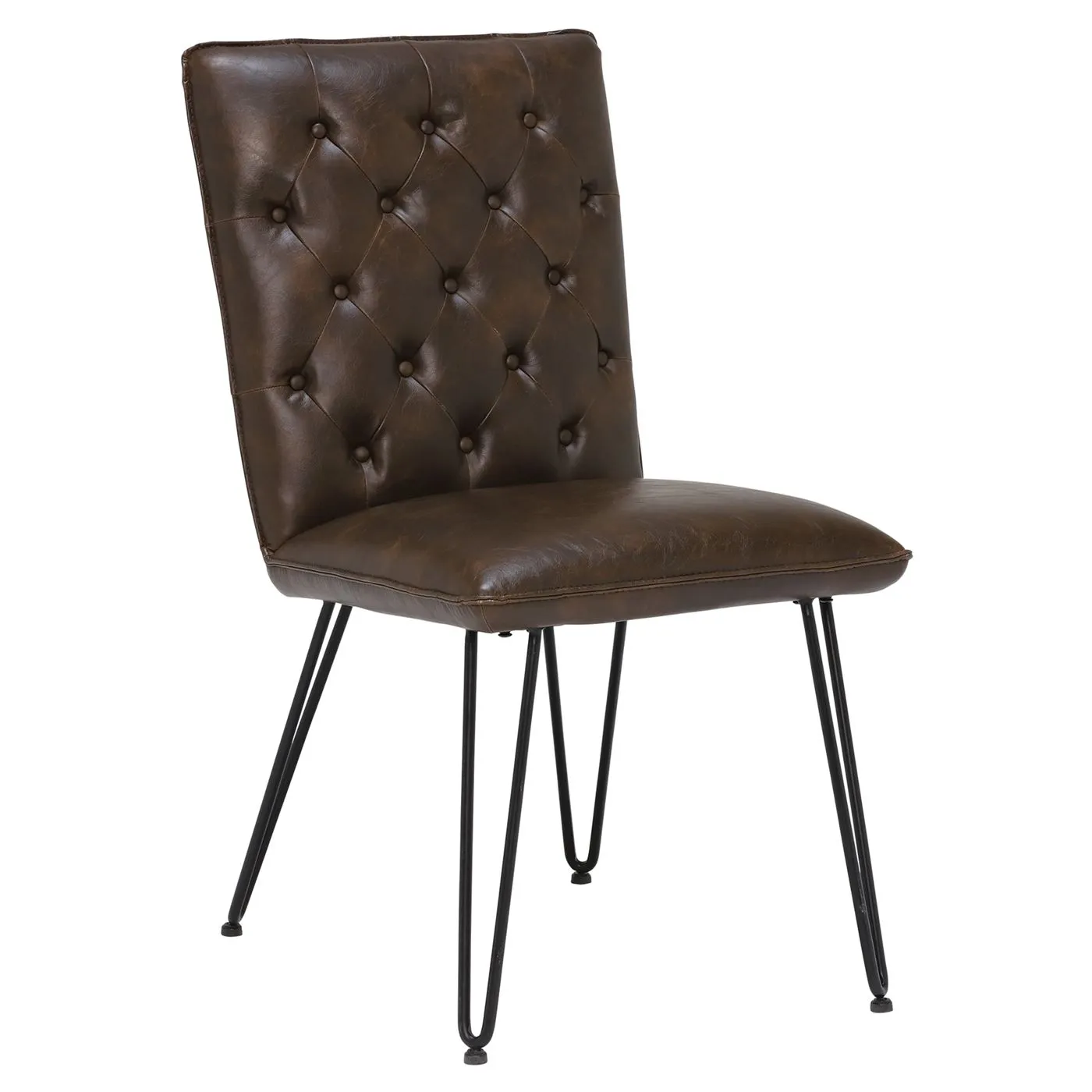 Smyth Upholstered Dining Chair, Brown