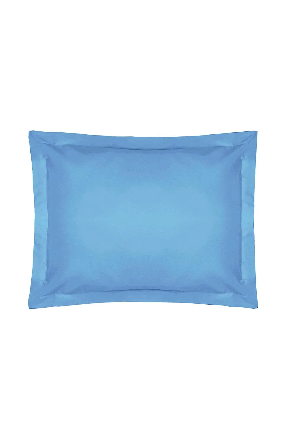 Belledorm Easy Care 200 Thread Count Cotton Polyester Percale Oxford Pillowcase in Bright Blue 1