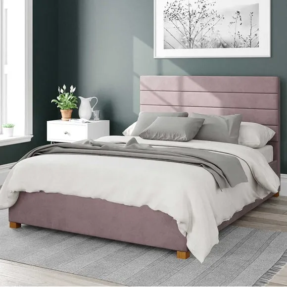Kelly Plush Velvet Ottoman Bed Frame 1