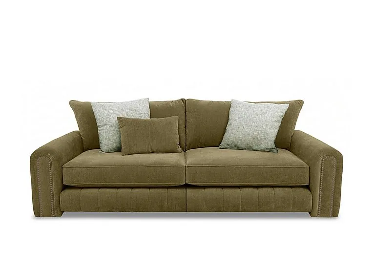 Retreat 4 Seater Fabric Sofa with Split Frame - Sage - Sofas and Armchairs - In Time for Christmas