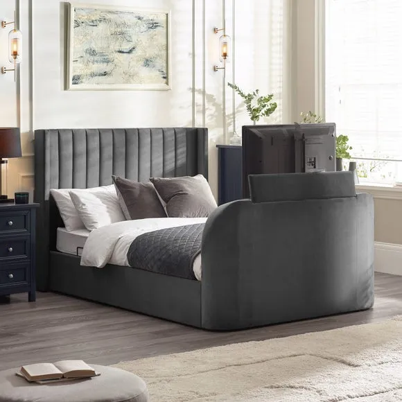 Clara Side Lift Ottoman TV Bed Frame
