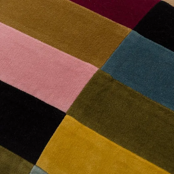 Clara Patchwork Velvet Rectangle Cushion 2