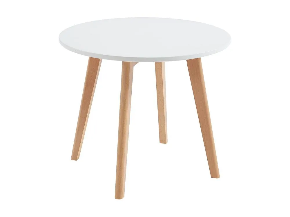 Vente-unique Children's Table In MDF & Beech Wood - White & Natural - LOULOUNE in Light Oak 5