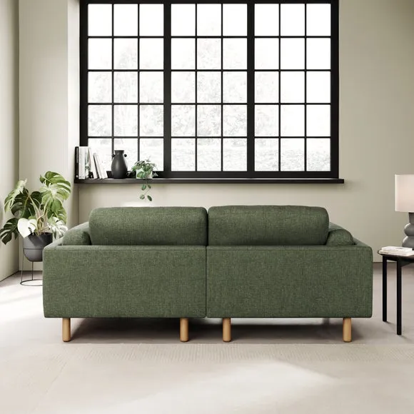 Newton Chenille Soft Texture Corner Chaise Sofa 4