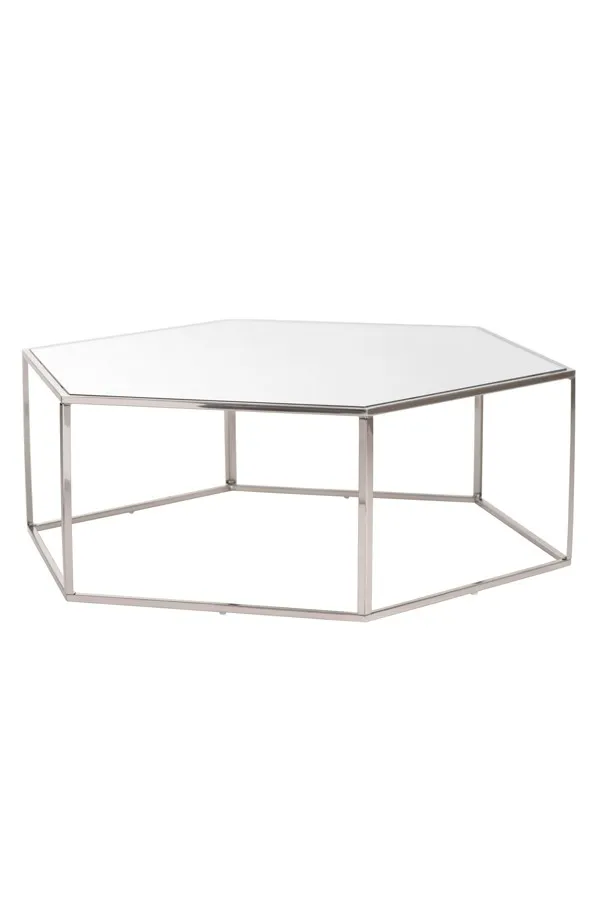 Alveare Brushed Steel Coffee Table
