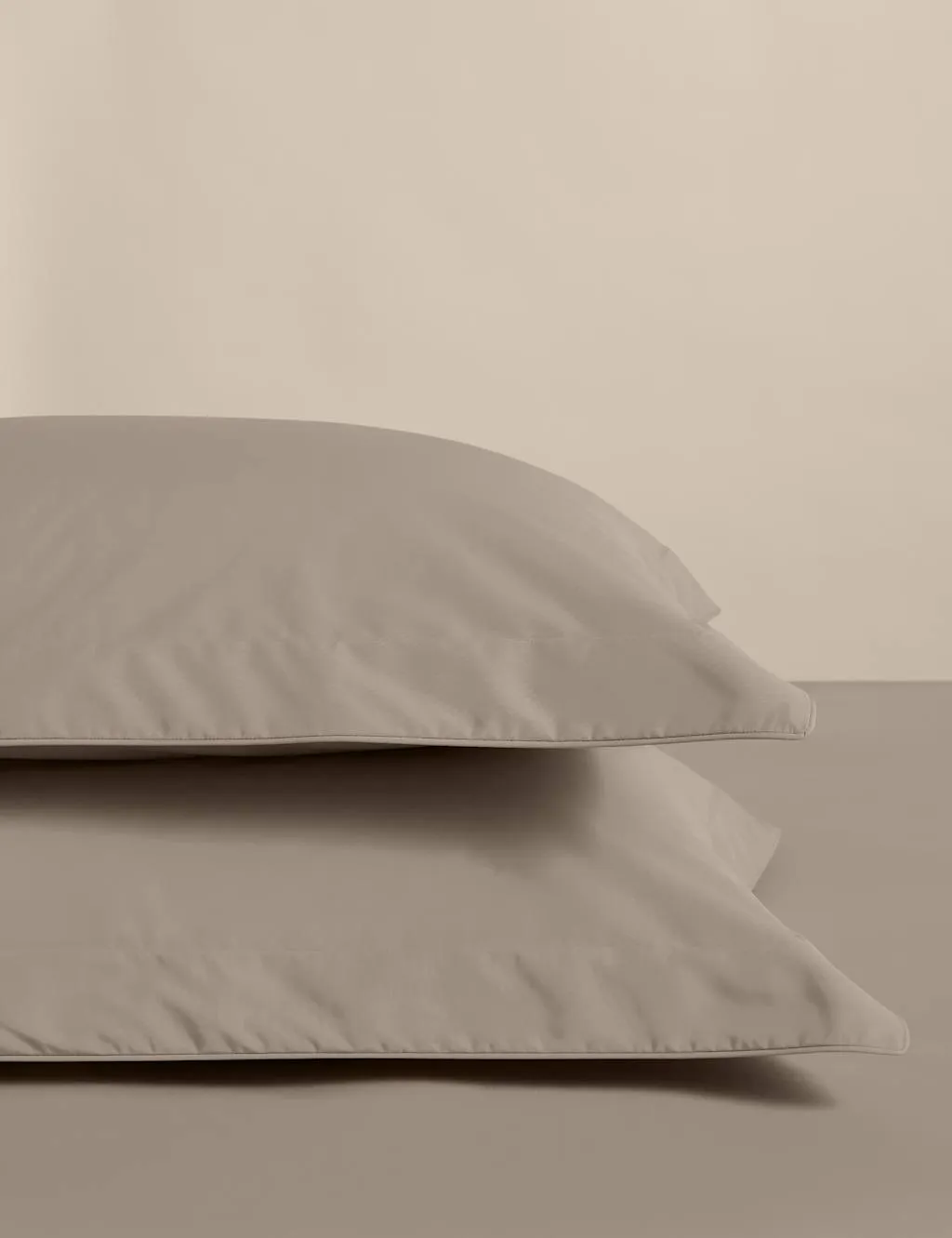 M&S 2 Pack Egyptian Cotton Oxford Pillowcases Mink