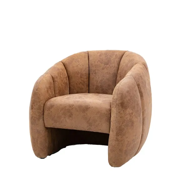 Brea Leather Tub Chair 6