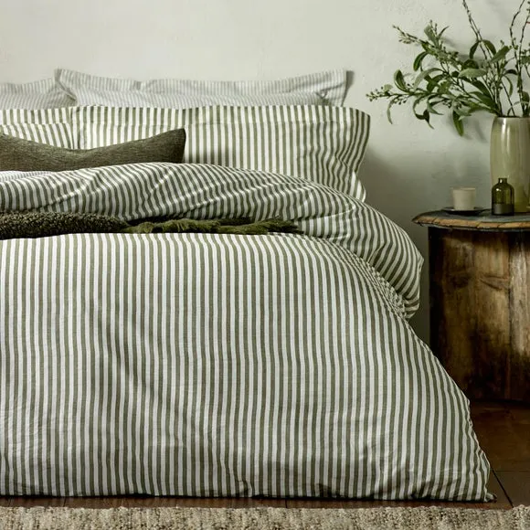 Yard Hebden Reversible 100% Cotton Duvet Cover & Pillowcase Set 4