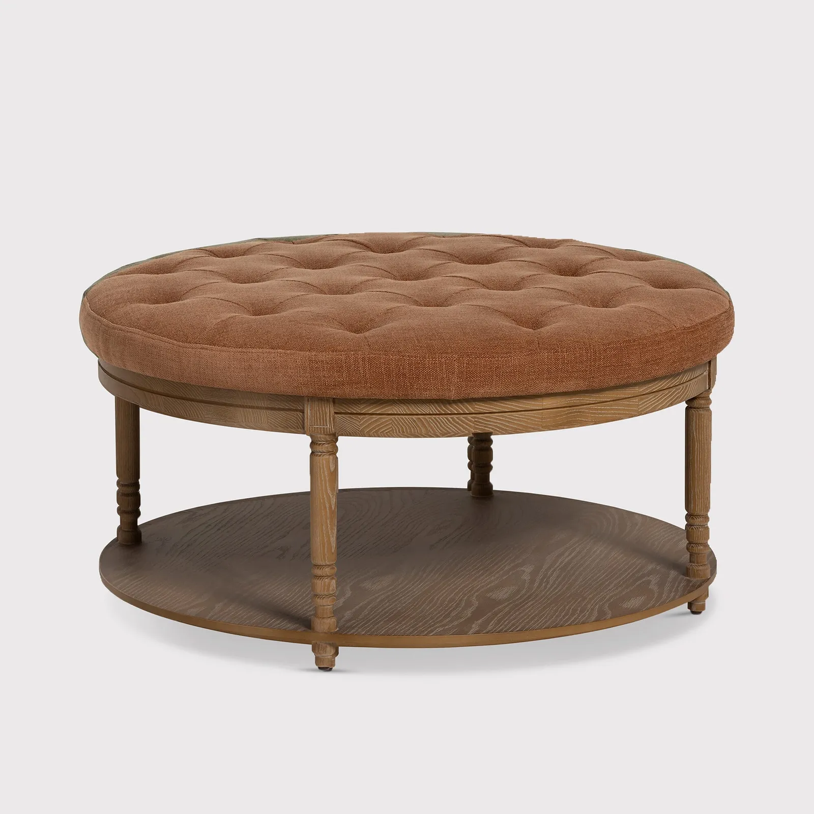Downton Coffee Table, Round, Orange Wood | Barker & Stonehouse