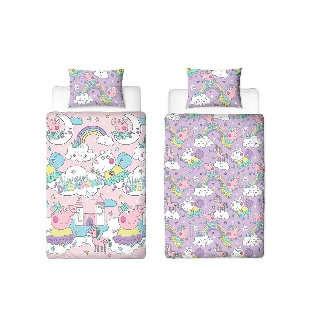 Peppa Pig Bedtime Duvet Set in Pink