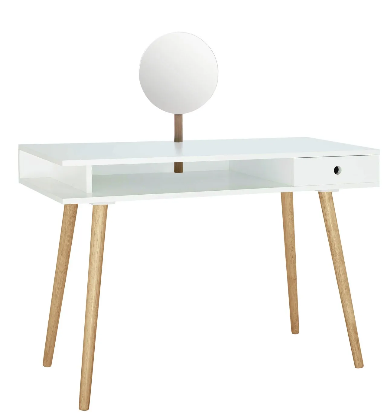 Habitat Cato Dressing Table With Mirror - White