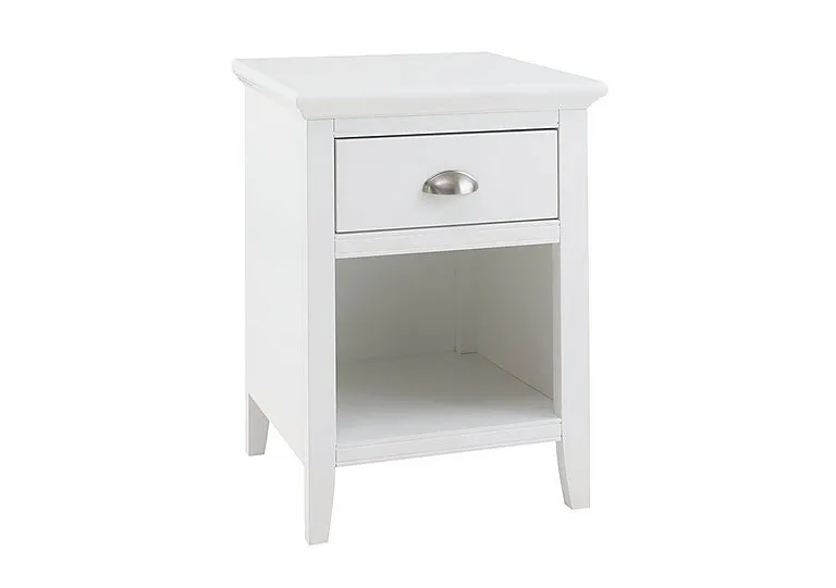 Emily 1 Drawer Nightstand - White
