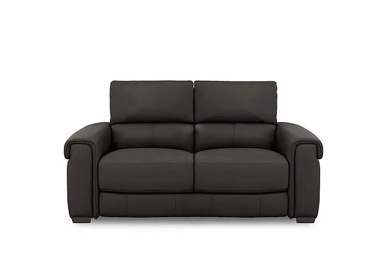 Nixon Leather 2 Seater Sofa - Dark Chocolate