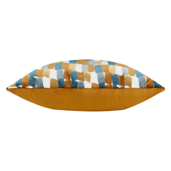 Furn. Metro Blocks Velvet Square Cushion 3